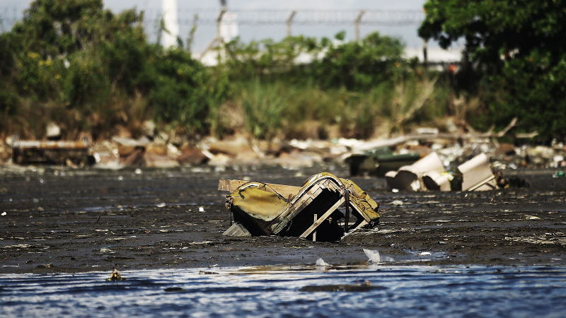 Illustration for article titled Shocking Photos from the Water Sports Site of the Rio Olympics